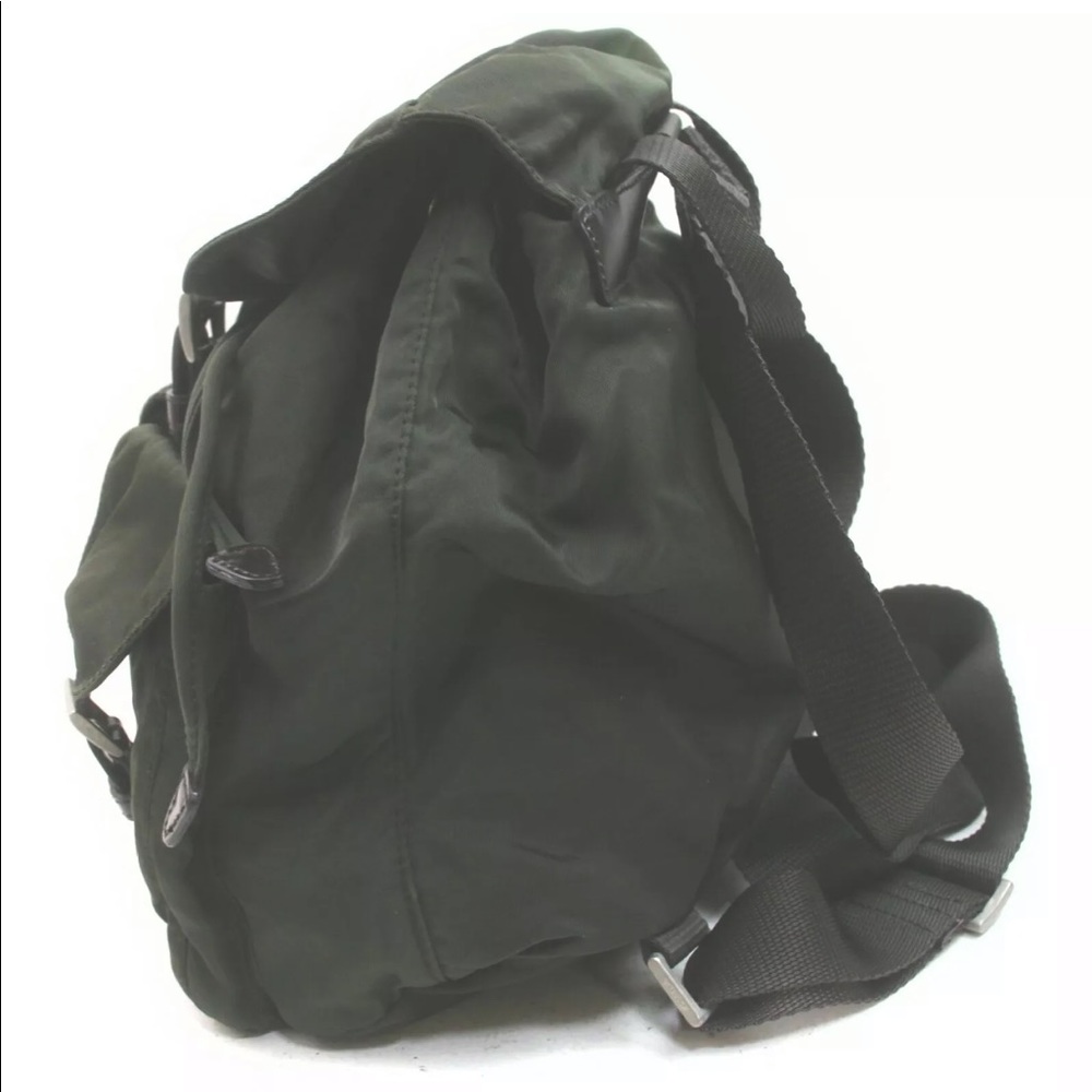 Prada Back Pack  Olive Nylon 839637 - Picture 4 of 16